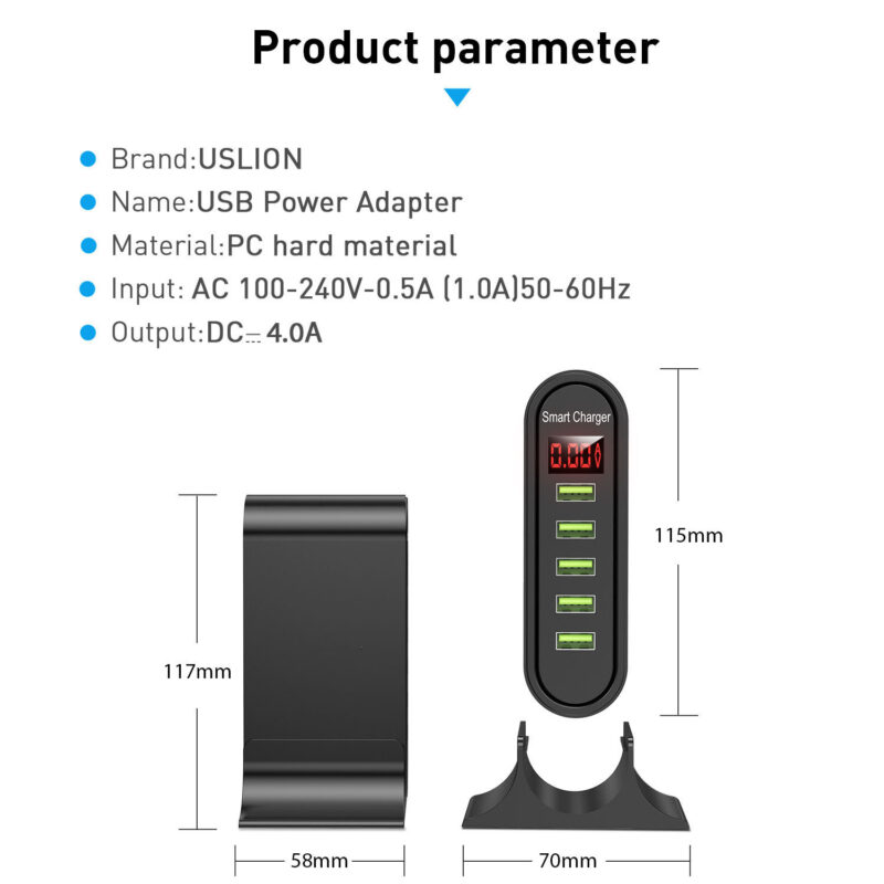 USB five-port smart charger - Image 5