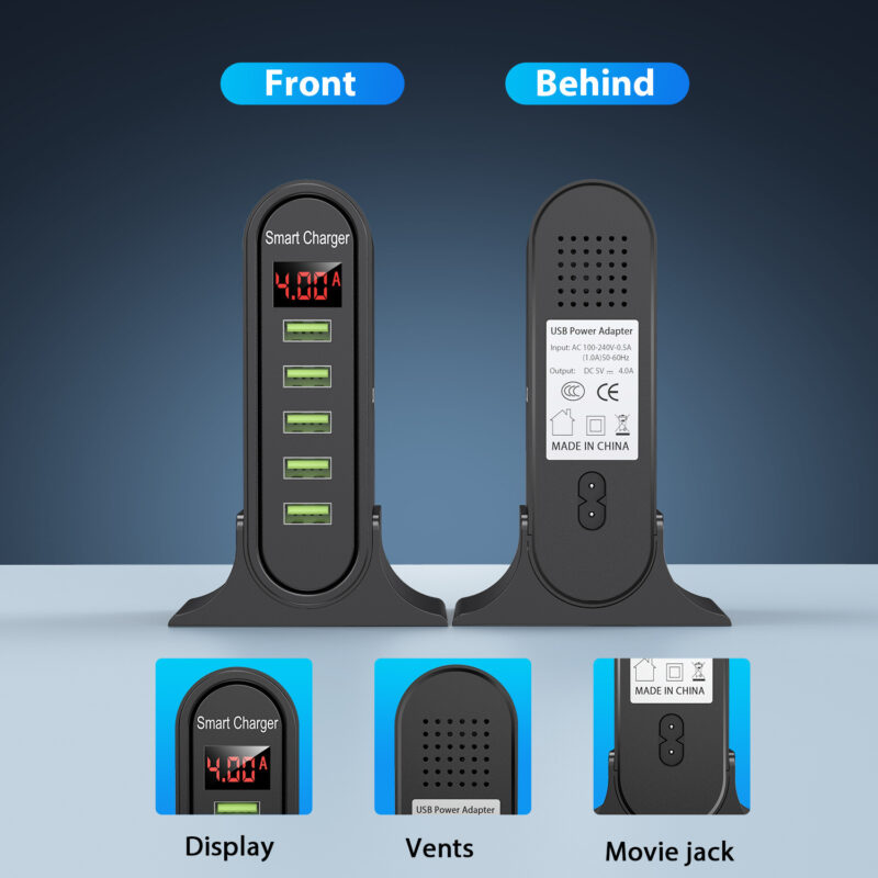 USB five-port smart charger - Image 8