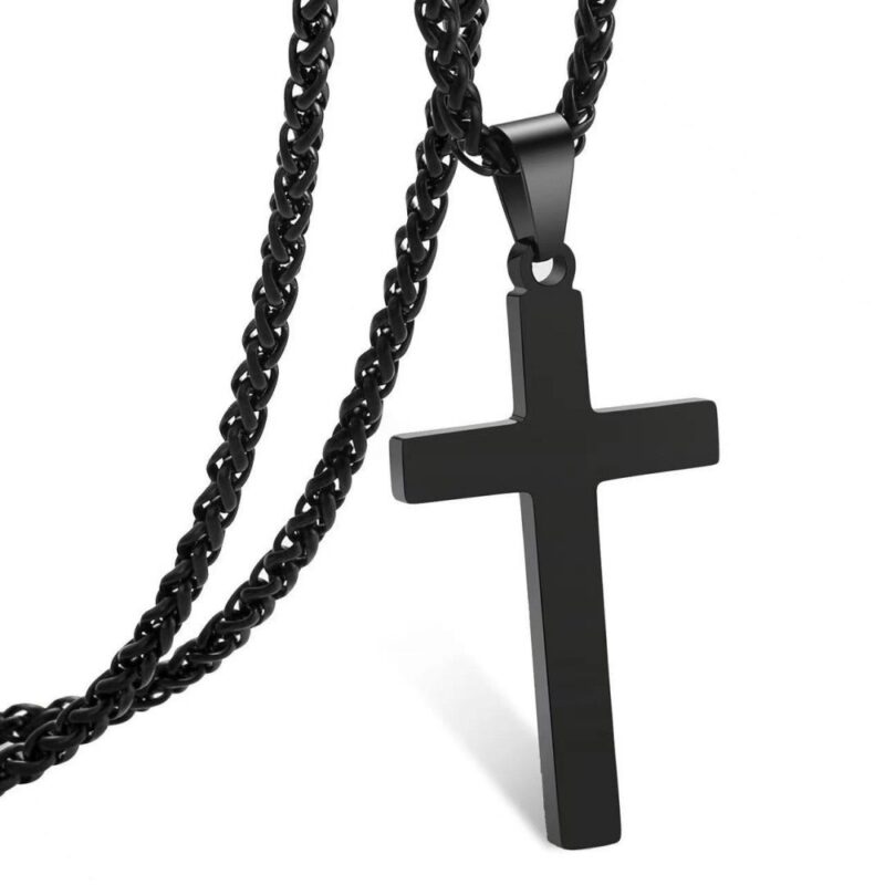 Personality English Cross Titanium Steel Men's Pendant - Image 5